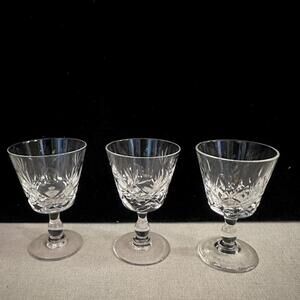 Vintage mid 1980's Bruce by Royal Brierley sherry glasses set of 3